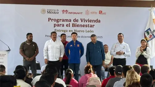 Samuel García y el Infonavit entregan escrituras de Vivienda del Bienestar en Pesquería Samuel García y el Infonavit entregan escrituras de Vivienda del Bienestar en Pesquería