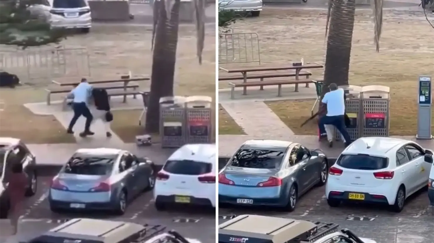 Un hombre logró desarmar al responsable de un tiroteo en una comunidad judía de Australia. Foto: X | @NgobeniGiftN