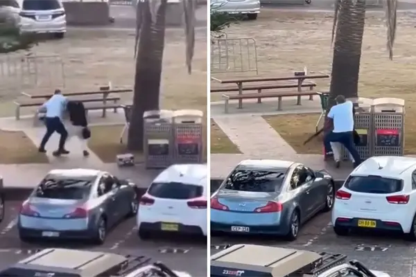 VIDEO | Hombre desarma a responsable de ataque terrorista que dejó 12 muertos en comunidad judía de Australia VIDEO | Hombre desarma a responsable de ataque terrorista que dejó 12 muertos en comunidad judía de Australia