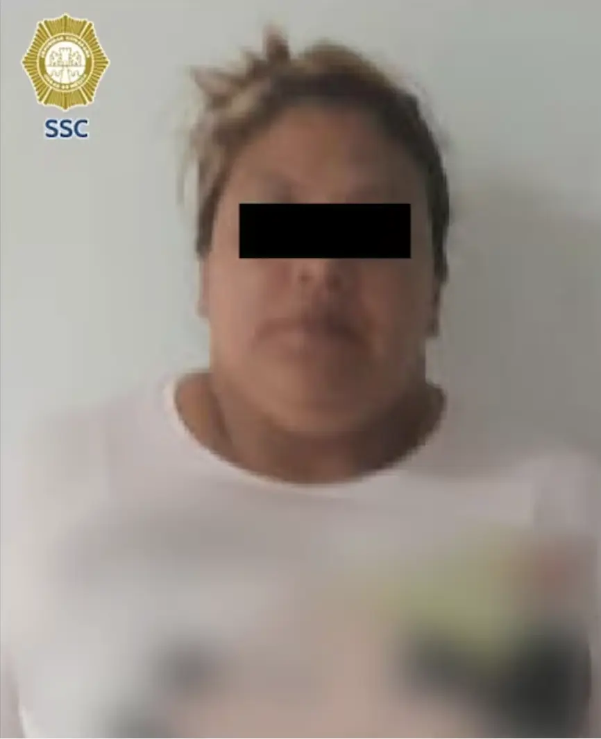Mujer presuntamente involucrada en asesinato de un hombre en Venustiano Carranza.  Foto: SSC 