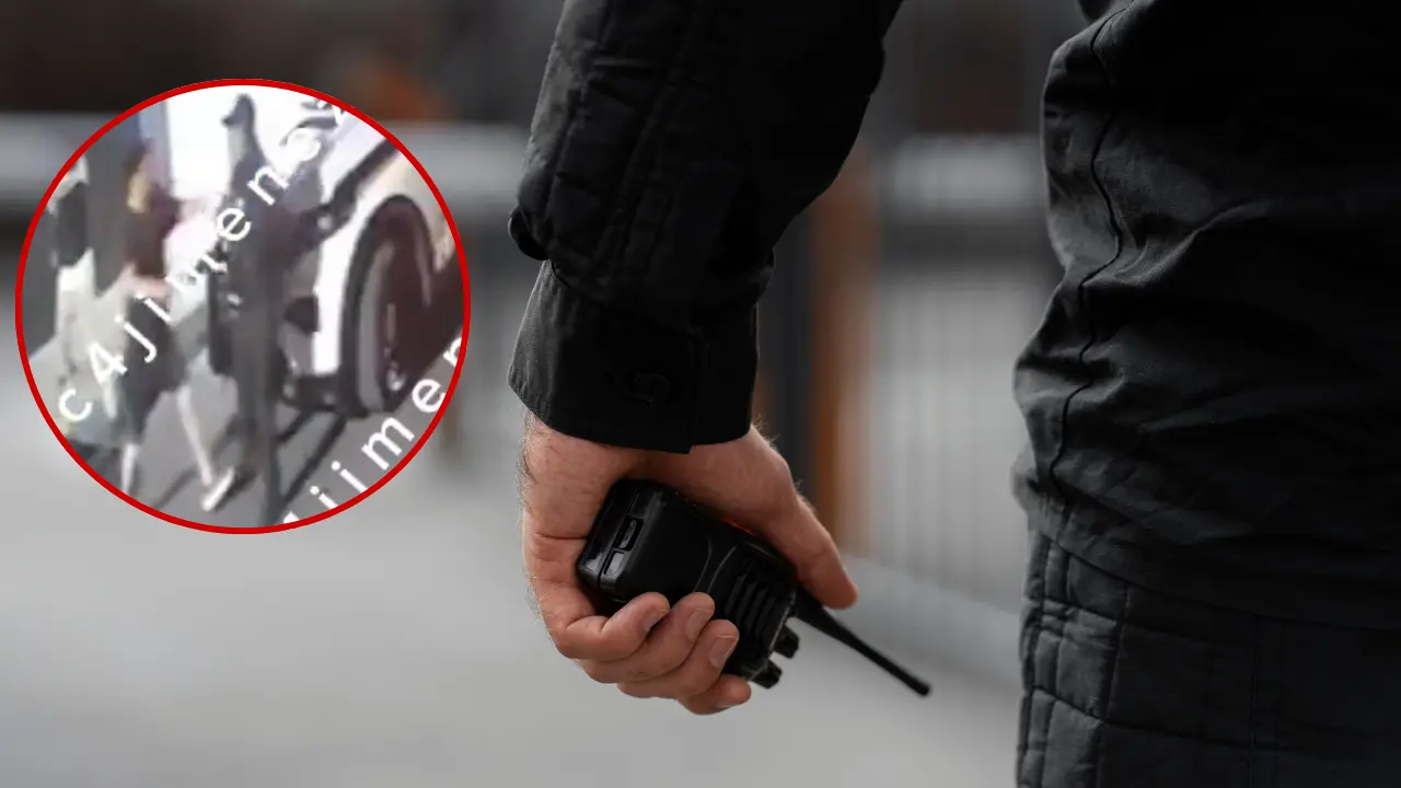 Mano de policía e imagen del hecho donde un policía mata a un hombre en supuesta defensa propia en CDMX | Freepik | Carlos Jiménez (@C4jiemez)