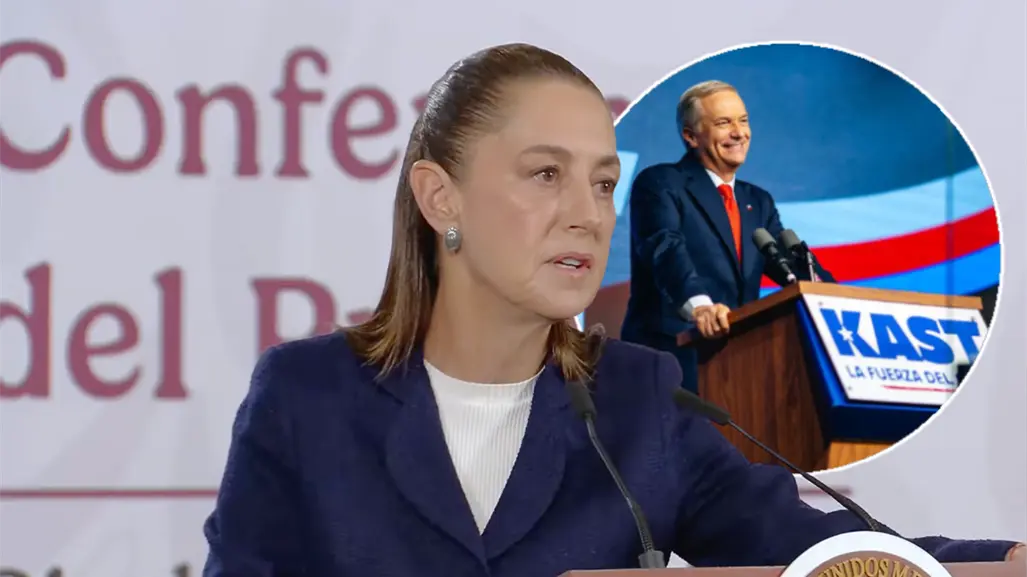 Claudia Sheinbaum ve improbable un giro a la ultraderecha en M&eacute;xico tras triunfo de Kast en Chile