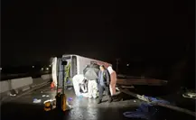 Este es el estado de la carretera Miguel Alemán en Apodaca tras la fatal volcadura que dejó 8 muertos Este es el estado de la carretera Miguel Alemán en Apodaca tras la fatal volcadura que dejó 8 muertos