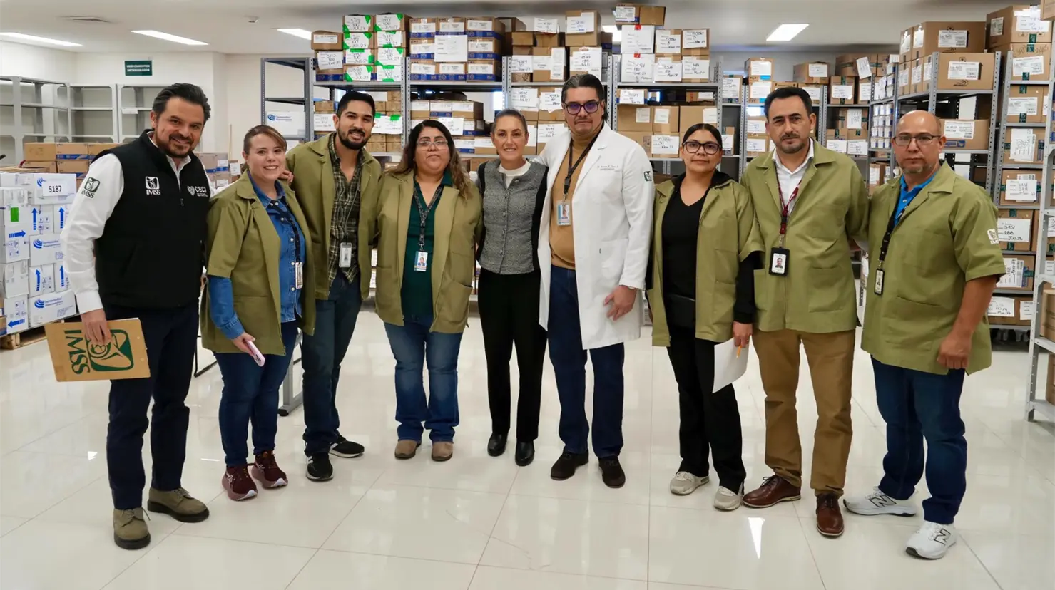 Claudia Sheinbaum supervisa hospital del IMSS en Ciudad Juárez durante gira por Chihuahua. Foto: X (@Claudiashein)