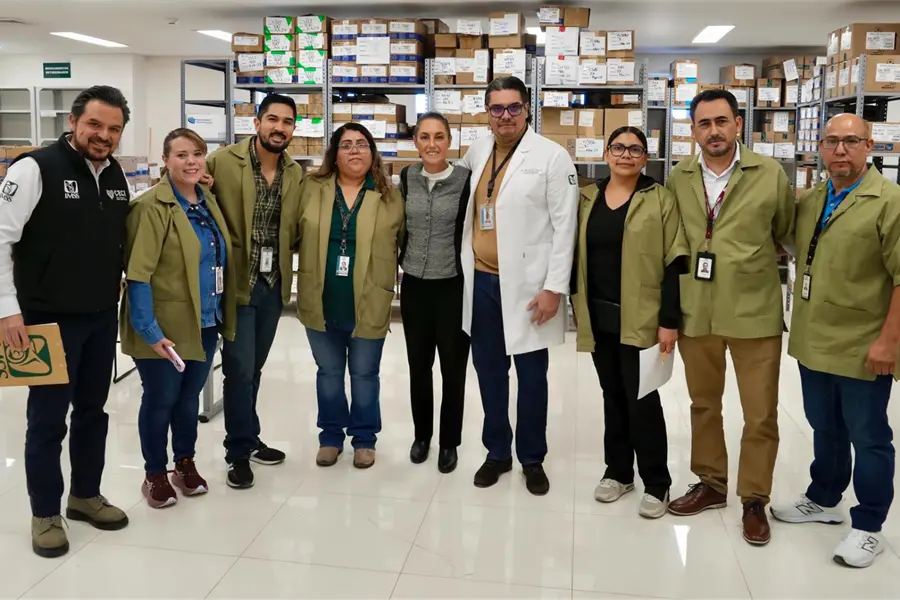 Claudia Sheinbaum supervisa hospital del IMSS en Ciudad Juárez durante gira por Chihuahua