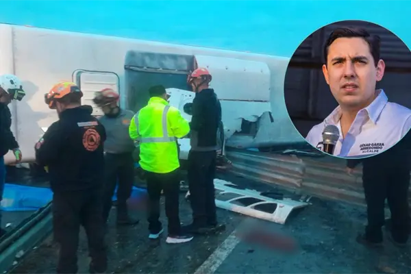 César Garza expresa condolencias tras volcadura de camión urbano en Miguel Alemán César Garza expresa condolencias tras volcadura de camión urbano en Miguel Alemán