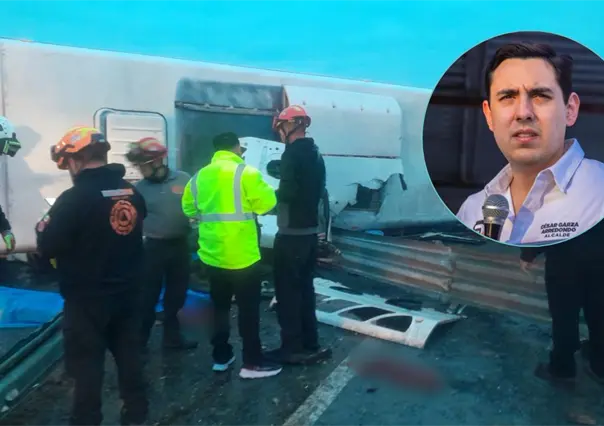 C&eacute;sar Garza expresa condolencias tras volcadura de cami&oacute;n urbano en Miguel Alem&aacute;n
