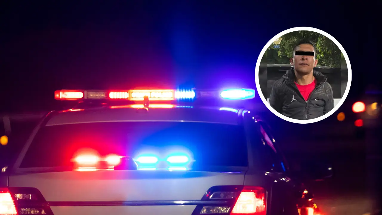 El presunto responsable fue detenido tras un seguimiento por asesinato. Foto: SSC CDMX | Canva