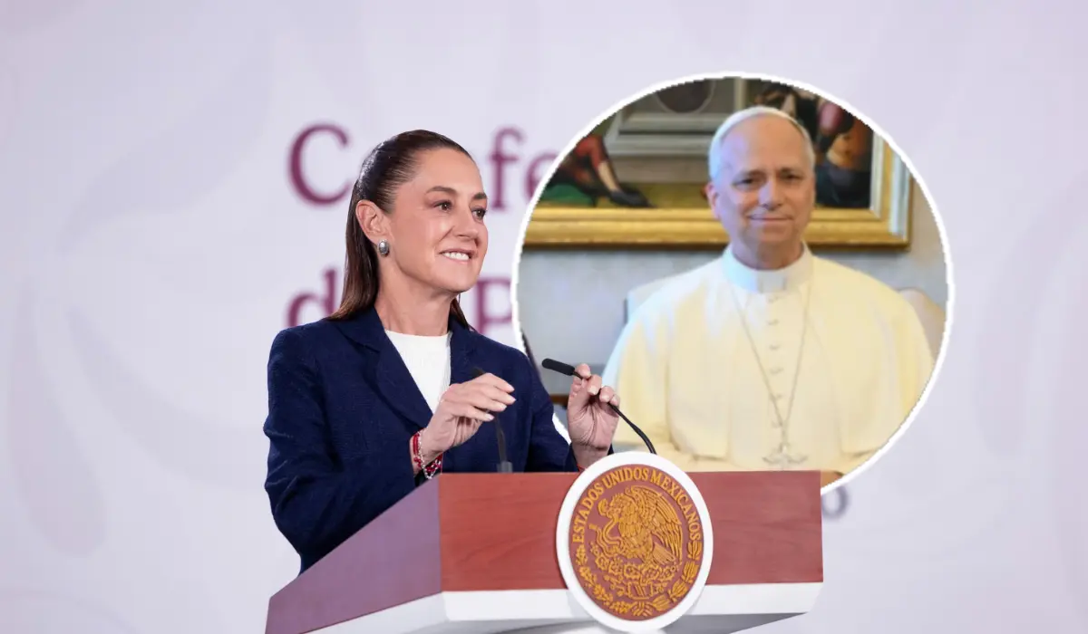 La presidenta le explicó al obispo de Roma los alcances del programa Sí al desarme, sí a la paz. Foto: Presidencia de la República / X (@VaticanNews)