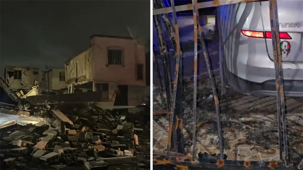 VIDEO I Vecino muestra el hueco por el que escapó tras la explosión en Pesquería