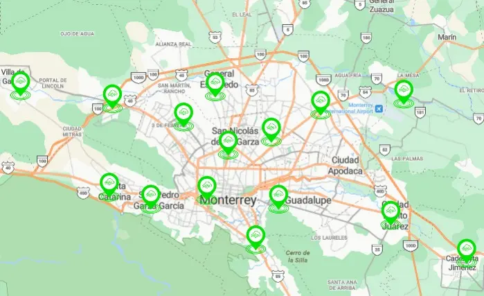 imagen recuadro Las 15 estaciones del SIMA Nuevo León presentan todas buenas condiciones en la calidad del aire. Foto: SIMA Nuevo León.
