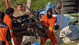 Secretaría de Participación Ciudadana realiza jornada de limpieza en el Río Santa Catarina