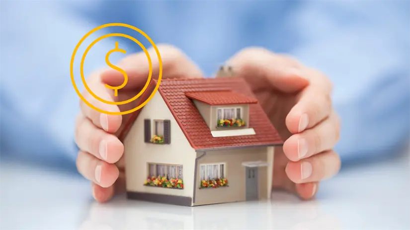 imagen recuadro Casa con símbolo de dinero por municipios del Estado de México que no presentan cambios en el predial. | Canva Pro