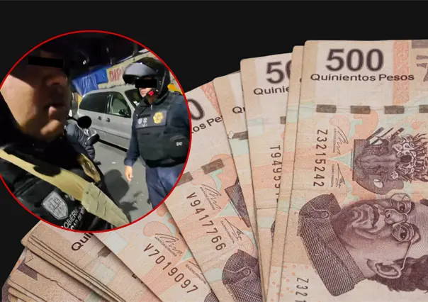 VIDEO | Polic&iacute;as de CDMX son grabados extorsionando a motociclistas por 600 pesos