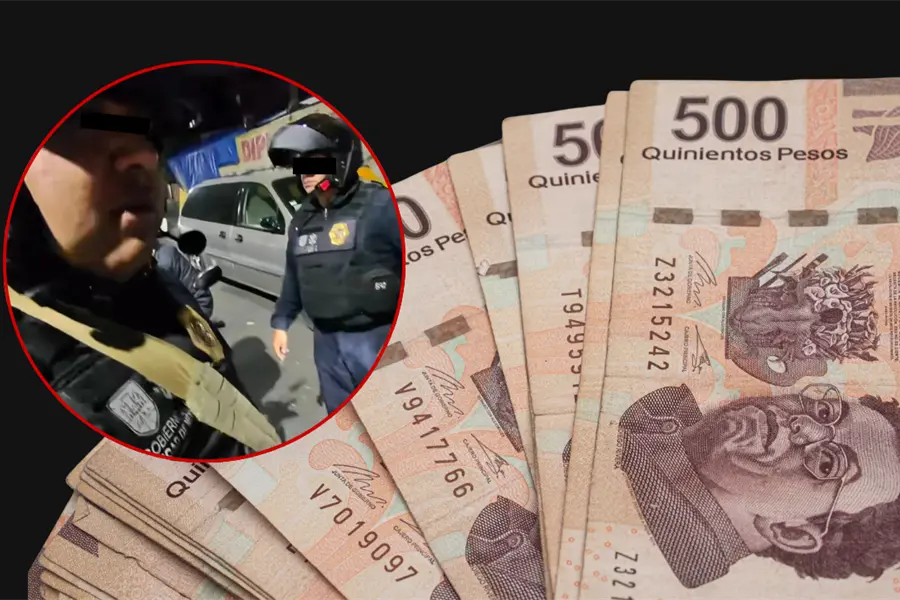 VIDEO | Polic&iacute;as de CDMX son grabados extorsionando a motociclistas por 600 pesos