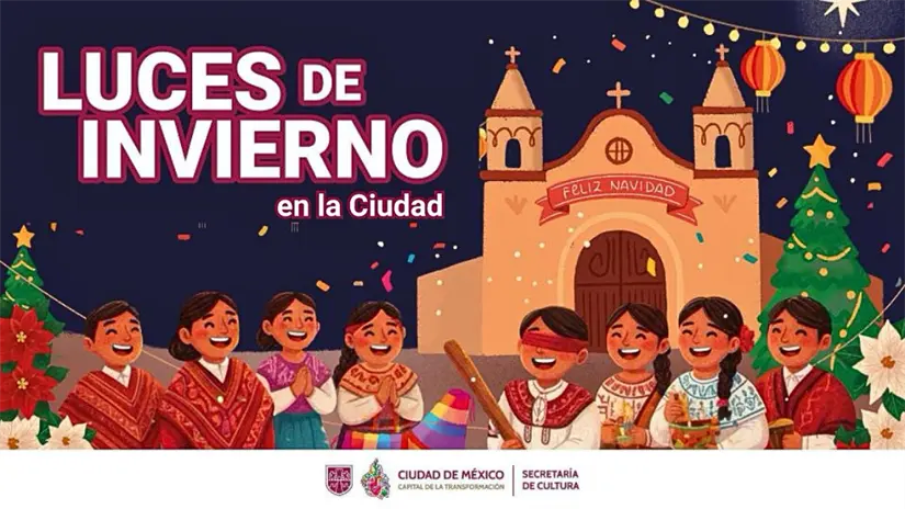 Luces de invierno, cartel promocional. | Foto:Gobierno CDMX