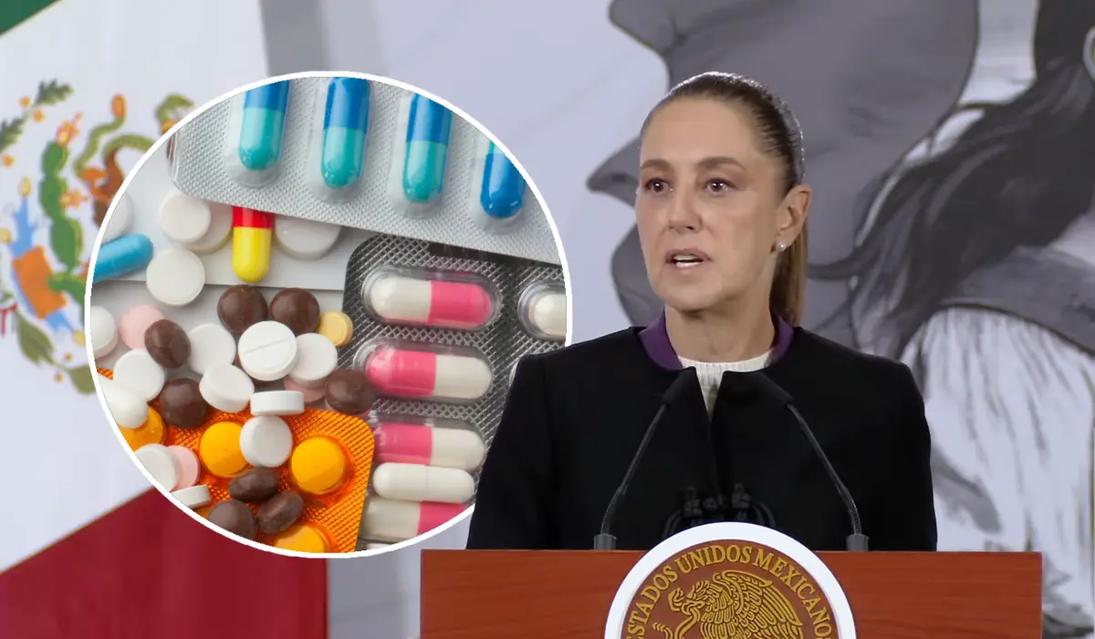 Según las autoridades federales, el abasto de medicamentos oncológicos se encuentra ya regularizado. Foto: Canva / Captura de pantalla: YouTube (Claudia Sheinbaum)