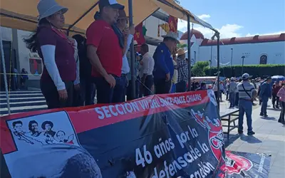 Maestros de Chiapas amenazan con seguir en paro durante el Mundial 2026