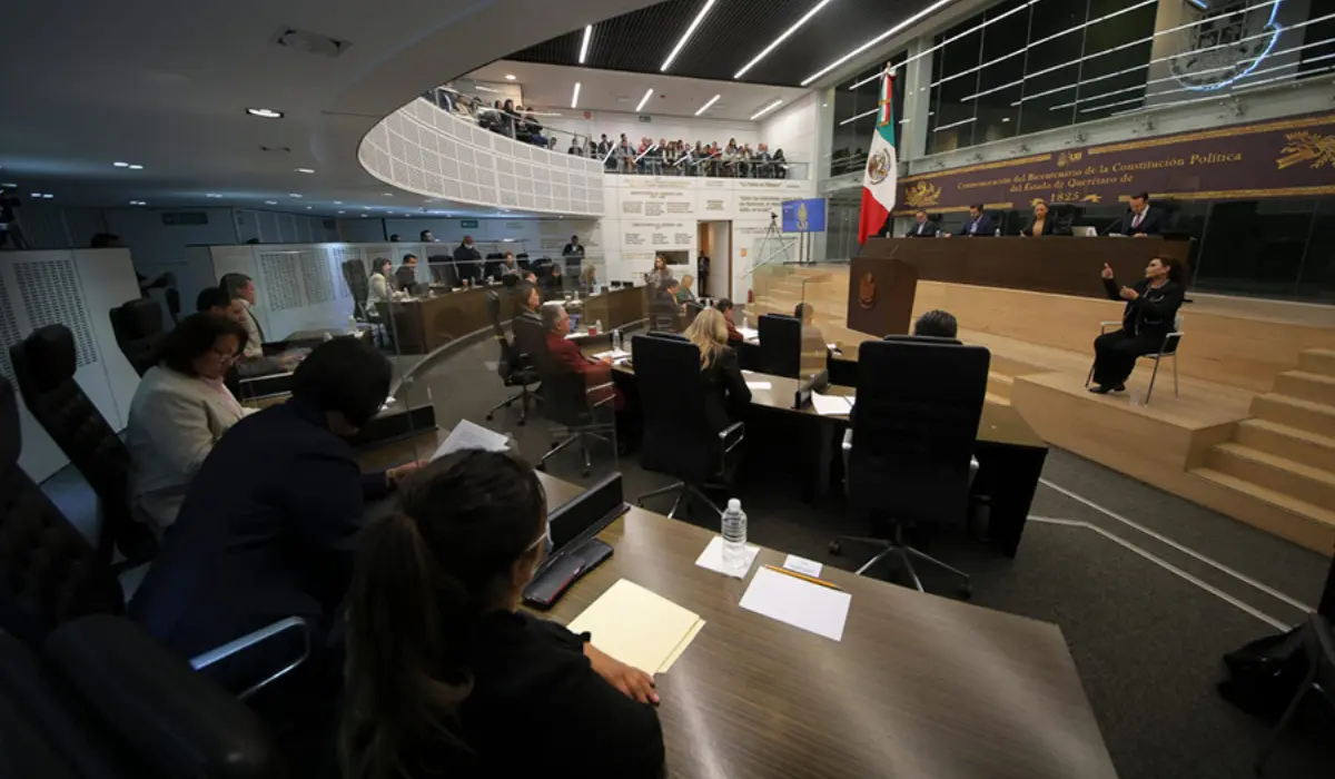 Pleno del Congreso de Querétaro durante la sesión del lunes 16 de diciembre. Foto: X (@Legislatura_Qro)