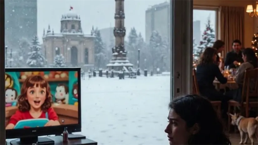 imagen recuadro Depresión en Navidad en CDMX. Foto IA | Canva