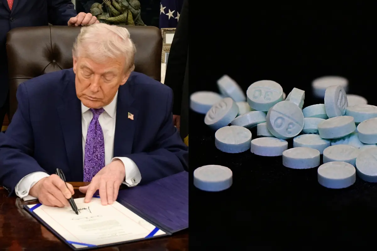 El presidente Donald Trump firmó una orden en la que se designará al fentanilo como un arma de destrucción masiva Foto: The White House/DEA