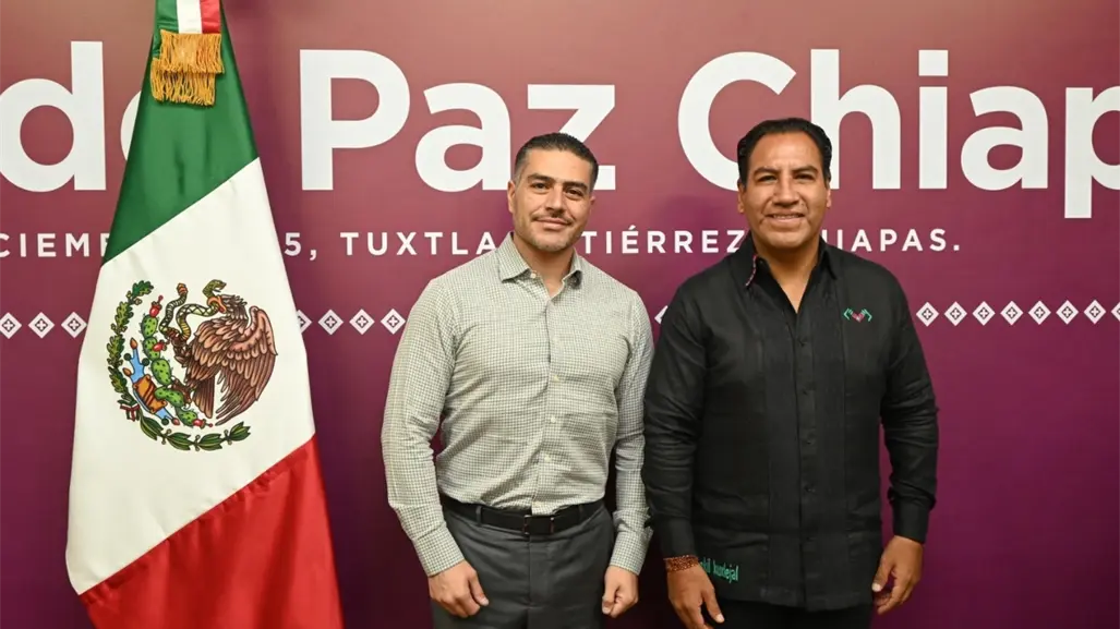 Omar Garc&iacute;a Harfuch visita Chiapas para asistir a Mesa de Paz con Eduardo Ram&iacute;rez
