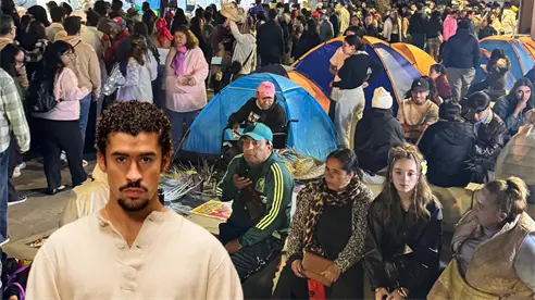 Así acampan los fans de Bad Bunny afuera del Estadio GNP para verlo de cerca Así acampan los fans de Bad Bunny afuera del Estadio GNP para verlo de cerca