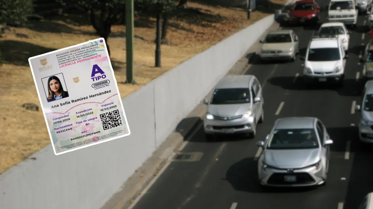 La licencia de conducir permanente es de los trámites más realizados desde el 2024. Foto: Gobierno CDMX | Canva