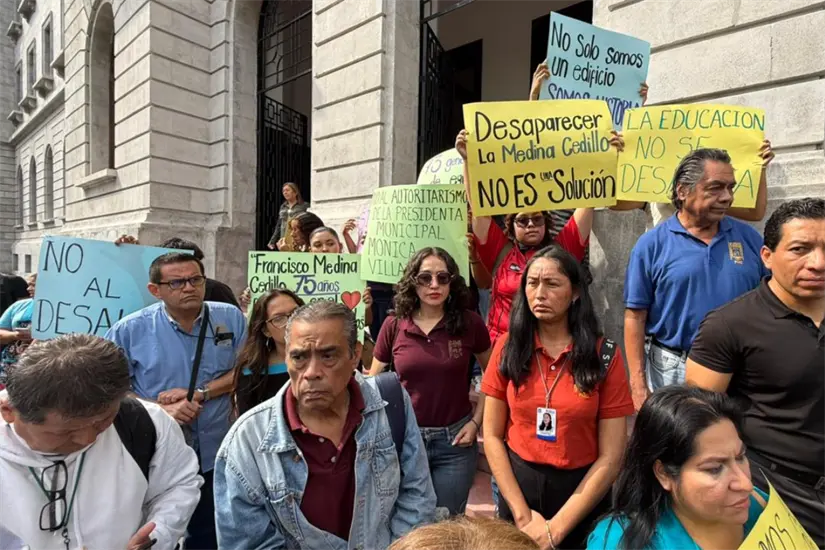 El proyecto ha desatado inconformidades por parte del personal de la preparatoria y su comunidad educativa. Foto: Carlos García