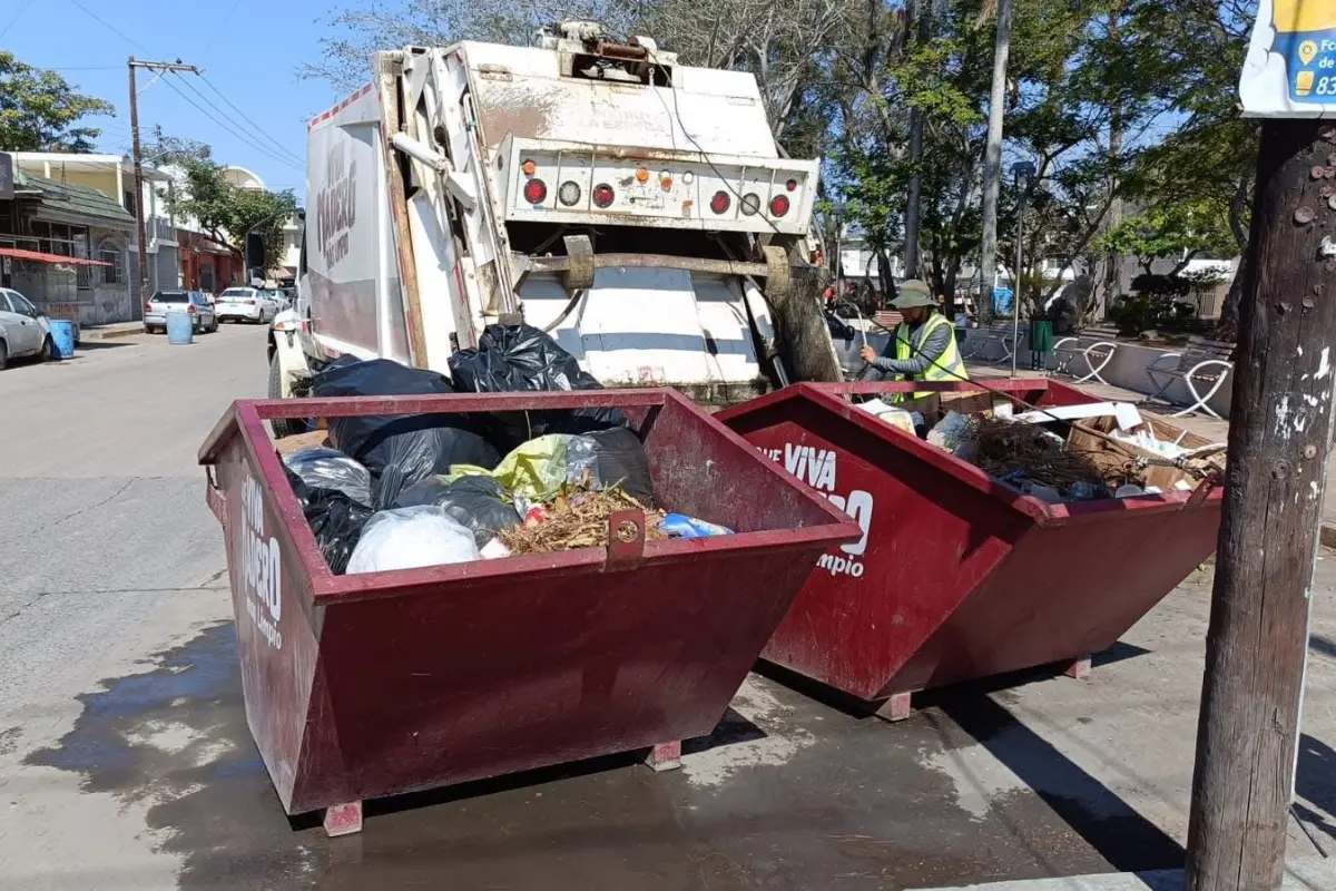 Ciudad Madero implementó un cobro proporcional para comercios que deseen la recolección de sus desechos. Foto: Axel Hassel