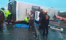 Sube a 9 el número de muertos de la volcadura de la ruta 611 en la carretera Miguel Alemán Sube a 9 el número de muertos de la volcadura de la ruta 611 en la carretera Miguel Alemán