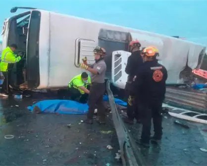 Sube a 9 el n&uacute;mero de muertos de la volcadura de la ruta 611 en la carretera Miguel Alem&aacute;n
