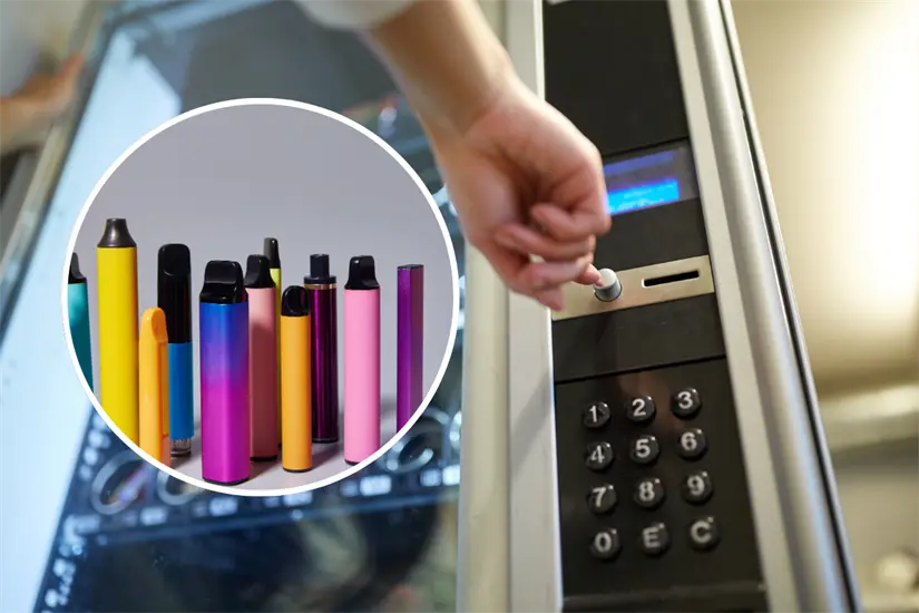 Tras la prohibición de vapeadores en México, las máquinas expendedoras siguen operando en Monterrey, lo que genera controversia. Foto: Canva