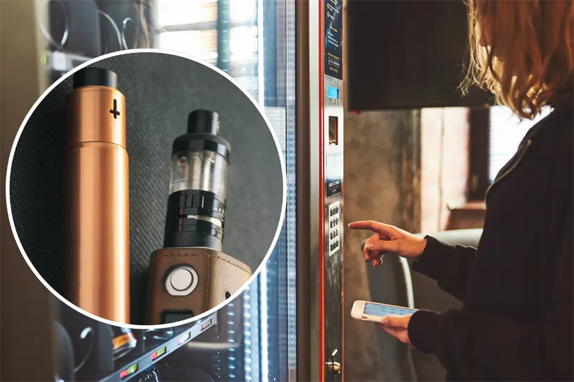 La reciente prohibición de vapeadores en México genera preocupación por el auge de máquinas expendedoras en Monterrey. Foto: Canva