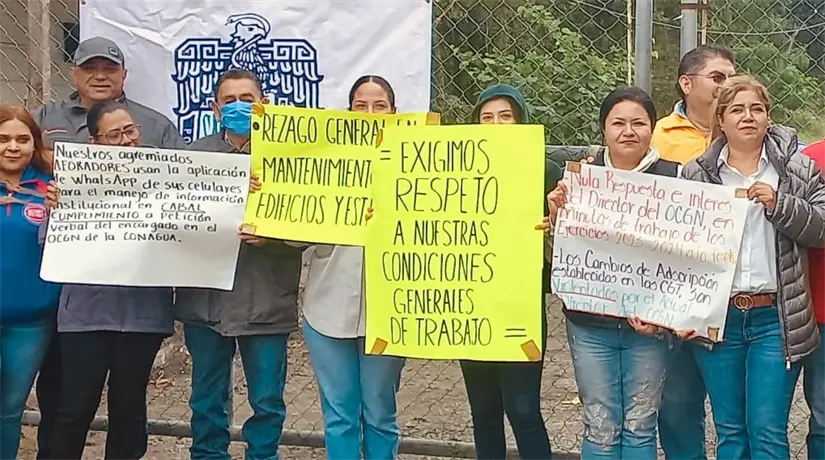Trabajadores sindicalizados de Conagua en Altamira imagen recuadro