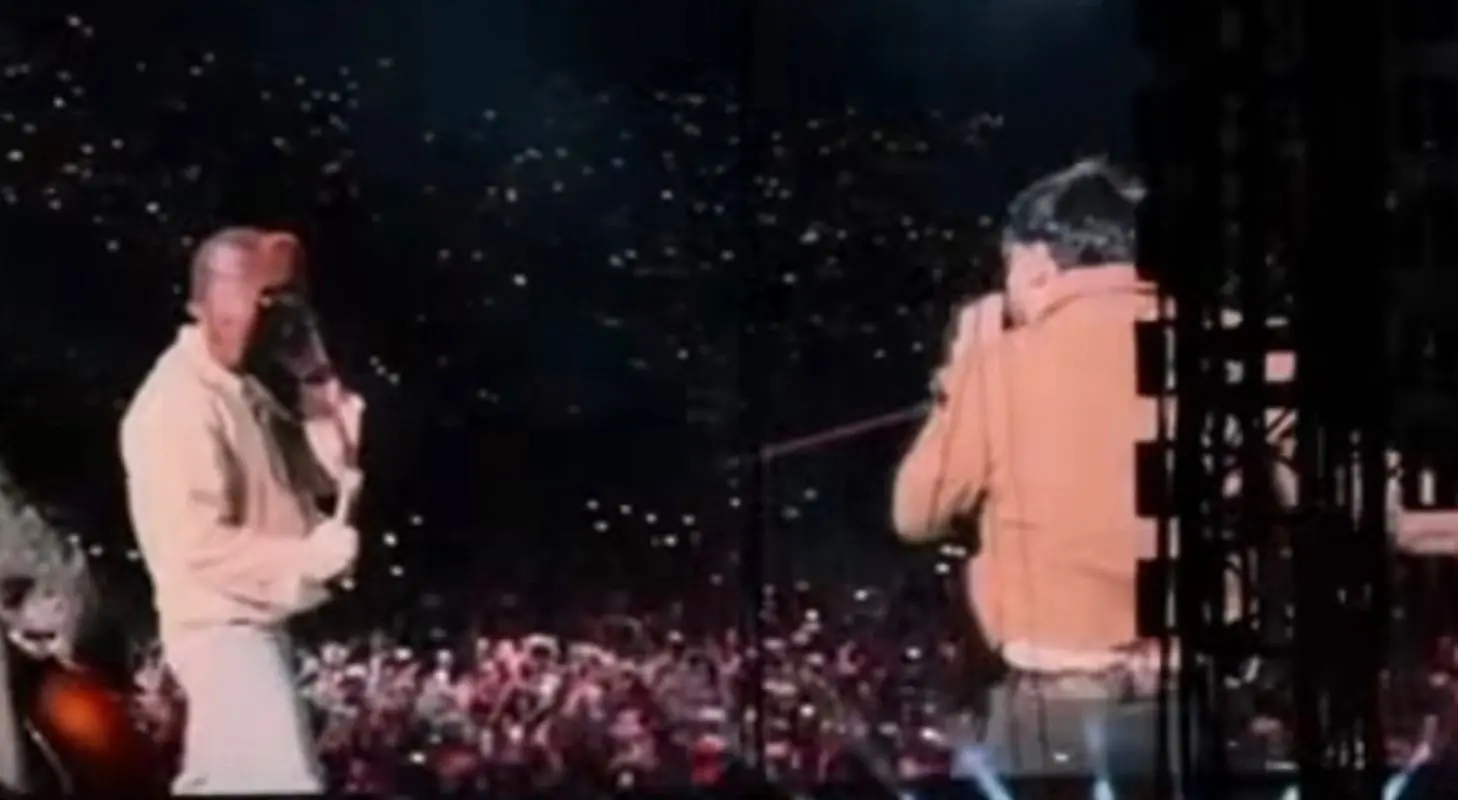 Grupo Frontera invitado especial en el cuarto concierto de Bad Bunny Foto: Captura de pantalla concierto