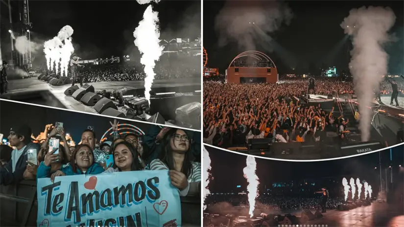 Wisin durante su concierto realizado en noviembre en la Ciudad de México. Foto: @wisin / Instagram