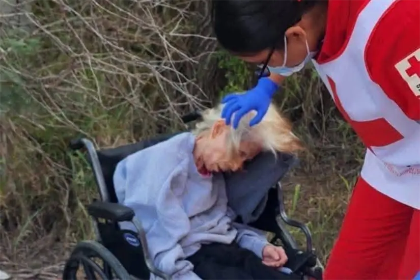 imagen recuadro La mujer fue encontrada abandonada en una silla de ruedas en una brecha rumbo a Playa Bagdad, cerca del kilómetro 15 del ejido Morelos. Foto: Carlos García