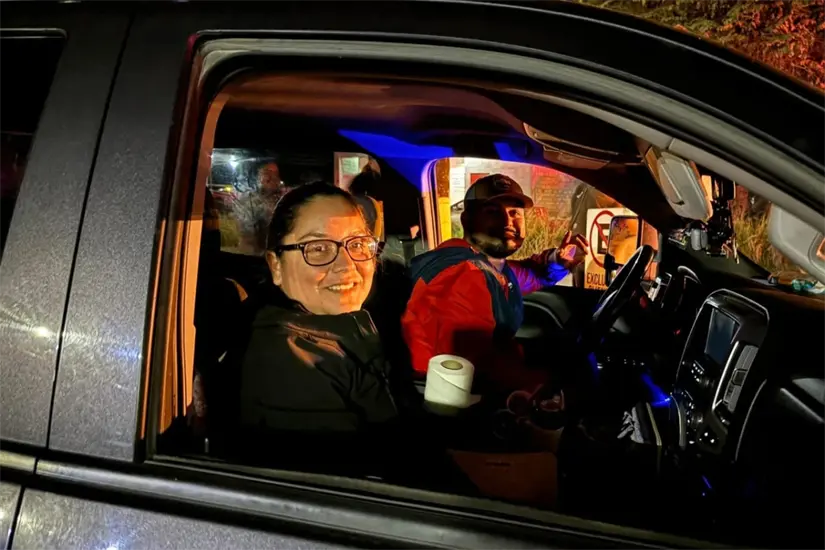 Las caravanas de connacionales empiezan a arribar a Tamaulipas con motivo del periodo vacacional de invierno. Foto: Victoria Jiménez