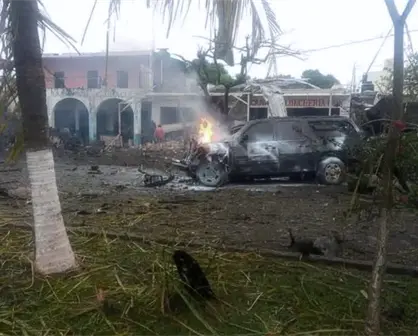 CJNG estaría detrás de coche bomba de Coahuayana, Michoacán; fue detonado a distancia, confirma fiscal