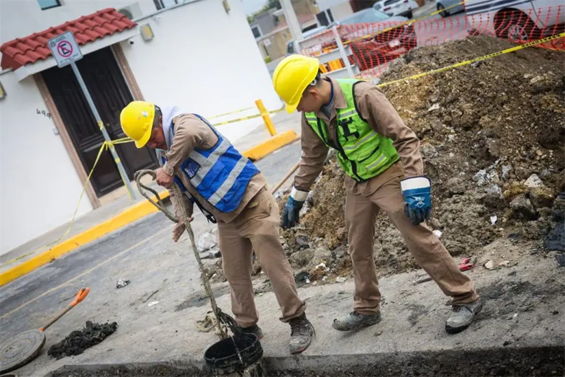 La hora estimada para la normalización del servicio es a las 4:00 de la tarde. Foto: Agua y Drenaje de Monterrey