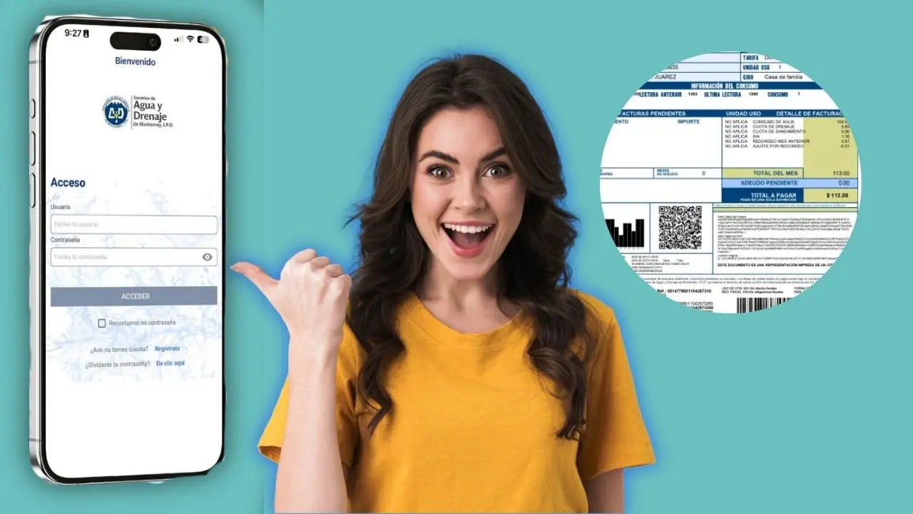 La app de Agua y Drenaje de Monterrey permite pagar el recibo desde el celular de forma rápida y segura Foto: Canva