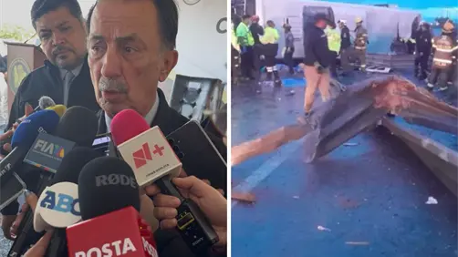 Giro en la tragedia de Apodaca: Tráiler estaría implicado en volcadura de la ruta 611 Giro en la tragedia de Apodaca: Tráiler estaría implicado en volcadura de la ruta 611