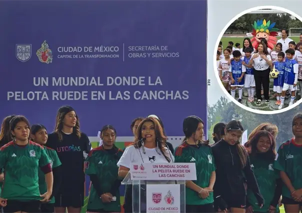 Gobierno de Clara Brugada transforma 500 mil metros cuadrados en 300 canchas de f&uacute;tbol en CDMX
