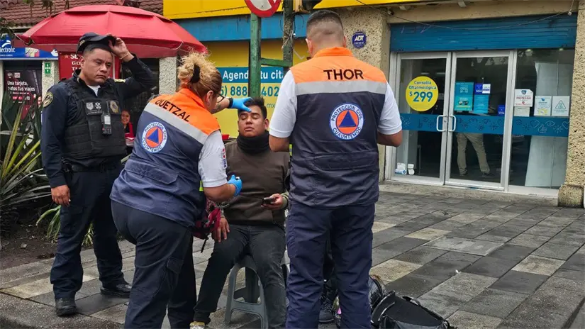 imagen recuadro Joven que resultó lesionado tras accidente en moto. Foto: Luis Antonio Alfaro