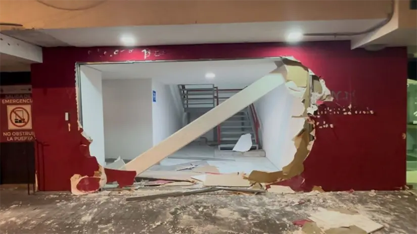 imagen recuadro Disturbios en las oficinas del Bienestar en CDMX. Foto: Luis Antonio Alfaro