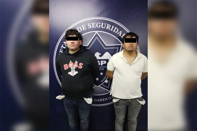 imagen recuadro La revisión realizada por los elementos de seguridad. Foto: Policía de San Pedro