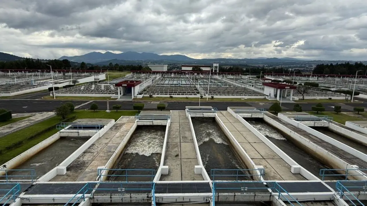 Vista aérea del Sistema Cutzamala Foto: Conagua