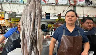Panorama de la venta de pulpo en mercados de Mérida tras el cierre de la temporada de captura