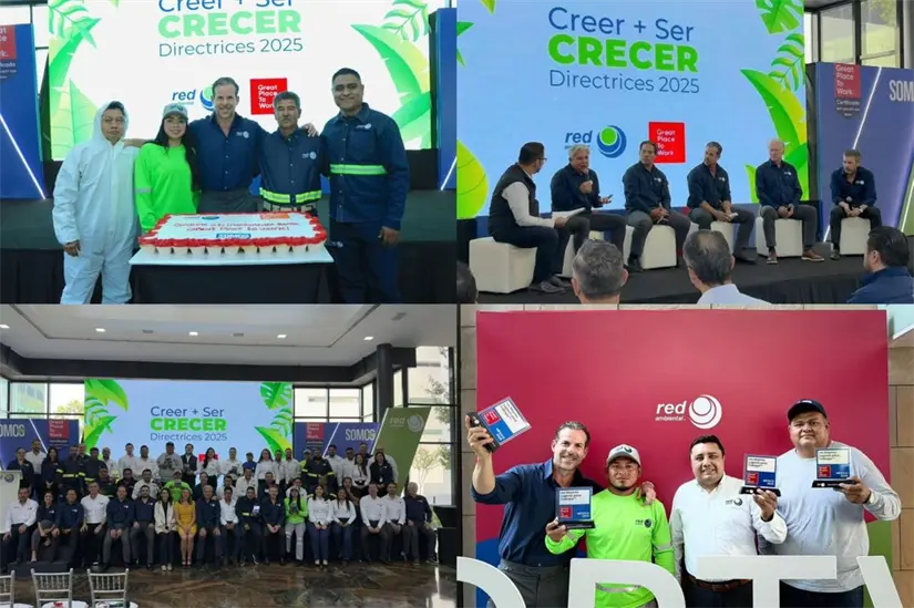 imagen recuadro La certificación Great Place to Work posiciona a Red Ambiental como un referente en su sector. Foto: Red Ambiental